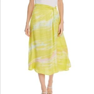 Young fabulous and broke slip tie dye skirt M